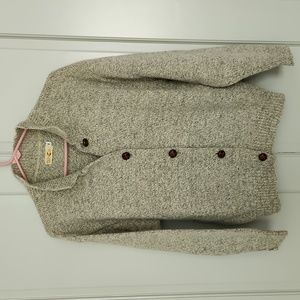 Wool Button Up Sweater